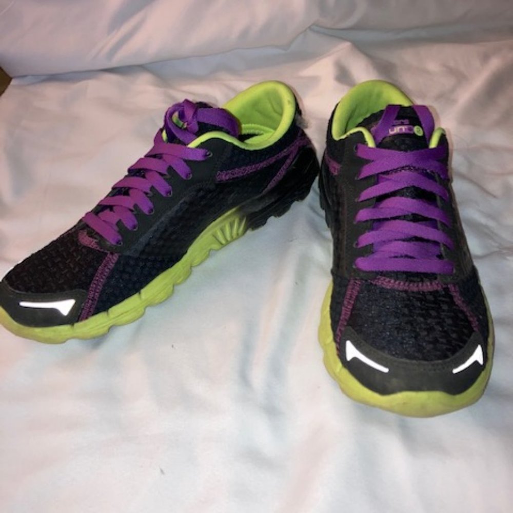 Skechers Womens Go Run 2 supreme black/lime 13600